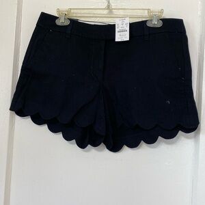J Crew Ladies 4” Scalloped Short, Sz 8
